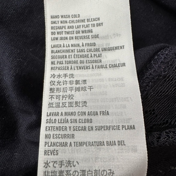 Abercrombie & Fitch Cami Lace Tank Top in Dark Blue / Black Size Small - Picture 13 of 14